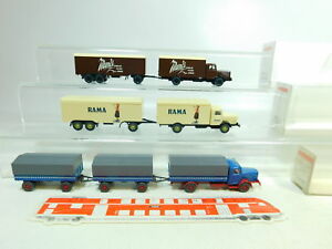 【送料無料】模型車 モデルカー ワイキングカミオンビュッシングラマムンディムイブエンbt3260,5 3x wiking h0 187 camion bussing 886 rama mundi 478 ,muy buen
