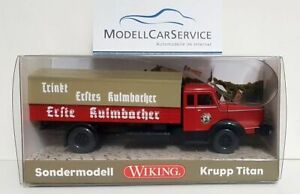 【送料無料】模型車 モデルカー ワイキングスペシャルモデルクルップタイタンフラットベッドトラッククルムバチャーアクティエン|hokushin