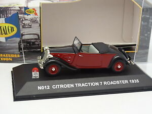 【送料無料】模型車 モデルカー ノスタルジシトロエントションロードスターシュワルツウントロットnostalgie 143 citroen traction 7 roadster schwarz und rot｜hokushin