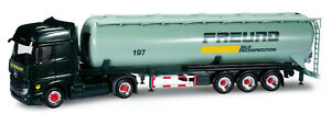 【送料無料】模型車 モデルカー ヘルパアテロスサイロセミトレーラーフロイントキャリアherpa 159951mb actros silo semitrailer freund carriers ho 187