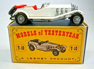 【送料無料】模型車 モデルカー ボックスホワイトメルセデスマッチボックスモデルmatchbox models of yesteryear y10b mercedes 36220 white in box