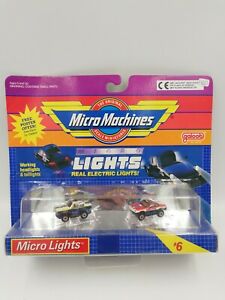 【送料無料】模型車 モデルカー ヴィンテージマイクロマシンマイクロライトセットバードvintage micro machines micro lights set 6 bmw 635 amp; tbird sg, htf