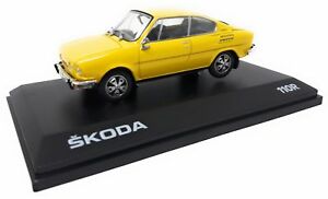 【送料無料】模型車 モデルカー アレックスメタルモデルカークーペイエロープラスチックキャビネットabrex metal model car 143 skoda 110 r coupe yellow 1980 plastic cabinet
