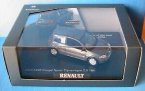 【送料無料】模型車 モデルカー ルノーメガーヌクーペスポーツダイナミックホログラムグレーノレフrenault megane coupe sport dynamique 20 16v hologram grey 143 norev