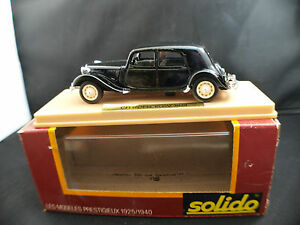【送料無料】模型車 モデルカー ソリドゴールデンシトロエントションsolido golden no 32 citroen 15 cv traction 1938 143 mib 143｜hokushin