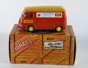 【送料無料】模型車 モデルカー ソリドノレフハシェットルノーエスタフェットボックスsolido norev reissue hachette renault estafette kub boxed 143 state｜hokushin
