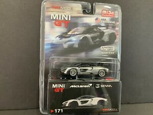 【送料無料】模型車 モデルカー ミニマクラーレンセナアルジェントエジツィオネリミタータインセギーメントmini gt mclaren senna argento edizione limitata mgt00171 164 inseguimento