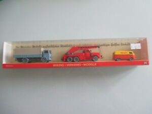 【送料無料】模型車 モデルカー コンマギラスボンベラスカミオンカハwiking pms nr41 con magirus bomberos, mb lp 1317 camion, vw t1 caja ssk49