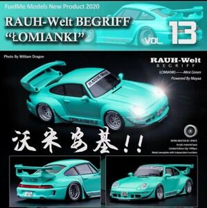 【送料無料】模型車 モデルカー フューエルミーロミアンキニントグリーンレジンリミテッドfuelme 164 rwb 993 lomianki nint green 911 resin limited arrival|hokushin