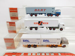 【送料無料】模型車 モデルカー cn1510, 5 3x wiking h0187 trailer container 520 dart 521 from|hokushin