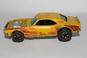 【送料無料】模型車 モデルカー ホットホイールレッドラインヘビーシェビーイエローエナメルオリジナルhot wheels redline heavy chevy, yellow enamel, hong kong, original