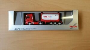 【送料無料】模型車 モデルカー herpa 932110 187 man tgx xxl 20 ft semitrailer containertws