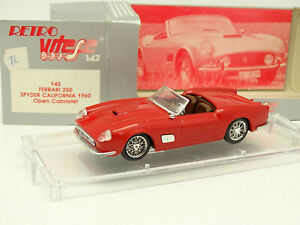 【送料無料】模型車 モデルカー ヴィテッセフェラーリスパイダーカリフォルニアロットvitesse 143 ferrari 250 spyder california 1960 rot|hokushin