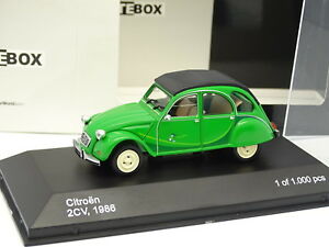 【送料無料】模型車 モデルカー ホワイトボックスシトロエンヴェルデwhitebox 143 citroen 2cv 1986 verde｜hokushin
