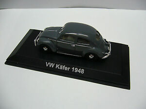 【送料無料】模型車 モデルカー ノレフビートルグレープレッツェルウィンドウ143 norevvw beetle 1948 pretzel window in grey