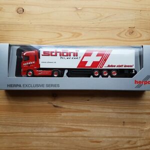 【送料無料】模型車 モデルカー ヘルパルノーカーテンプラントレーラーシェーニナショナルherpa 938396 187 renault t curtain plantrailer schoni national ch｜hokushin