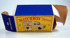 【送料無料】模型車 モデルカー マッチロマスオリジナルボックスmatchbox 14c lomas ambulance original empty d1 box｜hokushin