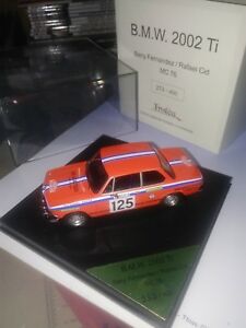 【送料無料】模型車 モデルカー ティモンテカルロラリーベニーフェルナンデストロフェウbmw 2002 ti monte carlo rally 1976 benny fernandez trofeu 143 discontinued｜hokushin