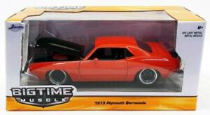 【送料無料】模型車 モデルカー ジェイダトイズスケールモデルカープリマスバーダレッドjada toys 124 scale model car 98236 1973 plymouth barracudared 14,363円