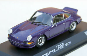 【送料無料】模型車 モデルカー ポルシェカレラバイオレットポルシェソンダーモデルporsche 911 carrera rs 27 1973, 143, violet, porschesondermodell, 1980 pc