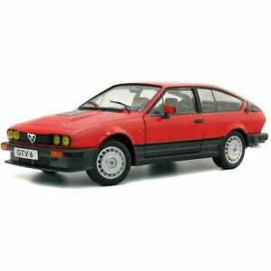 【送料無料】模型車 モデルカー アルファロメオレッド118 solido 1802301 alfa romeo gtv6 1984 red|hokushin