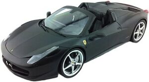 【送料無料】模型車 モデルカー ホットホイールフェラーリスパイダーマットブラック｜hokushin 15,260円