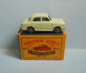 【送料無料】模型車 モデルカー レズニーマッチボックスウォルズリーオリジナルボックスミントlesney matchbox 57a wolseley 1500 gpw very near mint in original b3 box｜hokushin