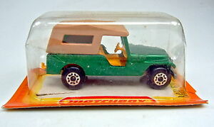 【送料無料】模型車 モデルカー マッチボックスジープグリーンメタリックイエローボディフレンチボックスmatchbox sf no 53c cj6 jeep green metallic yellow body french box|hokushin