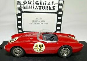 【送料無料】模型車 モデルカー オリジナルミニチュアオスカルマンoriginal miniatures 143 om40 osca mt4 le mans 1954 42画像