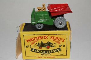 【送料無料】模型車 モデルカー マッチレスニーミュアヒルサイトダンパーメタルホイールニースオリジナルボックスmatchbox lesney 2b muir hill site dumper, metal wheels, nice, original, boxed 16,427円