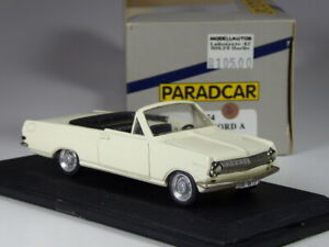 【送料無料】模型車 モデルカー パラドカーフランスオペルレコルドカブリオレホワイトki0520 paradcar france opel rekord a cabriolet white in 143 bnib