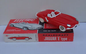 【送料無料】模型車 モデルカー ジャガータイププラスチックスケールクラフトボックスリーフレットjaguar type e electric plastic scalecraft 130 box and leaflet