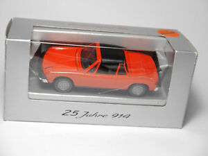 【送料無料】模型車 モデルカー ポルシェインブラッドオレンジオレンジレッドディーラーporsche 914 in blood orange orange red, gama 25 years 914 in 143 dealer|hokushin