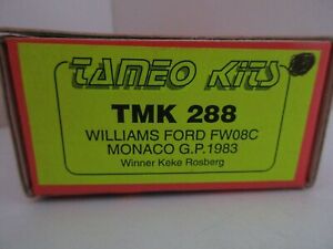 【送料無料】模型車 モデルカー キットウィリアムズフォードモナコキットtameo kits 143 williams ford fw08c monaco gp 1983 kit tmk 288