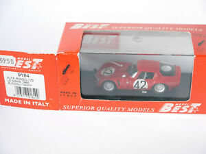 【送料無料】模型車 モデルカー アルファロメオルマンズッコリーゲキーベストボックスalfa romeo tz2 le mans lm 1965 zuccoligeky 42, best in 143 boxed