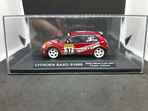 【送料無料】模型車 モデルカー シトロエンサショローブエレナラリーモンテカルロcitroen saxo s1600 37 s loebd elena rally montecarlo 2001 ixo ram209 143