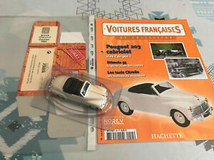 【送料無料】模型車 モデルカー ミニチュアカープジョーカブリオレノレフハシェットminiature car peugeot 203 cabriolet norev hachette at 143