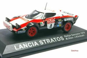 【送料無料】模型車 モデルカー ラリーコレクションアルタヤランシアストラトスサンレモアレンrally collection altaya lancia stratos san remo 1978 m alen ixo 143｜hokushin