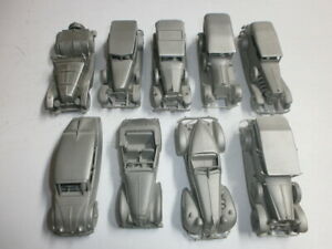【送料無料】模型車 モデルカー セットダンベリーミントピュータースズメタルサイトset 9 beautiful danbury mint pewter tin metal site cars 10cm