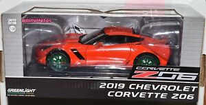【送料無料】模型車 モデルカー グリーンライトベルデマキーナシボレーコルベットロホエスカラコンgreenlight verde maquina 2019 chevrolet corvette z06 rojo 124 escala con｜hokushin