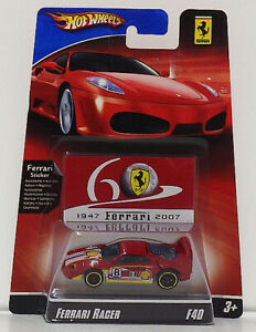 【送料無料】模型車 モデルカー セカンドハンドマテルホットホイールフェラーリレーサーブリスターsecond hand mattelhot wheels ferrari racer f40 a blister theres little bit of