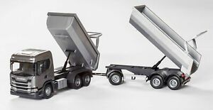 【送料無料】模型車 モデルカー スカニアキッパーヘンゲルツグセクトグラエズキャビンemek 20603 scania g500 kipperhangerzug, 68cm 125 sektgraues cabin