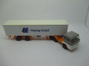 【送料無料】模型車 モデルカー wiking henschel trailer with werbecontainer hapag lloyd ssk37