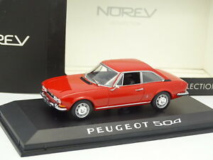 【送料無料】模型車 モデルカー ノレフプジョークーペレッドnorev 143 peugeot 504 coupe red