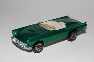 【送料無料】模型車 モデルカー ホットホイールレッドラインクラシックフォードバードメタリックグリーンホワイトニースhot wheels redline classic 57 ford tbird, metallic green, white int, nice