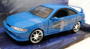 【送料無料】模型車 モデルカー jada 30739 124 scale model car fast amp; furious mias acura integra blue