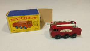 【送料無料】模型車 モデルカー マッチボックスレスニーイングランドクラッシュmatchbox lesney 63 fire fighting crasch tendermade in englandovp|hokushin