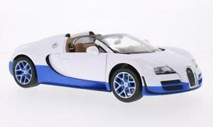 貨物輸送無料 雛型オートモビル 範車両 ブガッティヴェイロングランドスポーツヴィテッセスケールラスターbugatti Veyron 164 Grand Sport Vitesse White 118 Scale Rastar w Onpointchiro Com