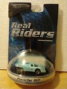 【送料無料】模型車 モデルカー ホットホイールリアルライダーズシリーズポルシェライダーhot wheels real riders series porsche 917 with real riders nip