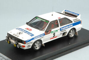 【送料無料】模型車 モデルカー モデルラリーカースケールトロフェウアウディクワトロポルトガルウィットmodel rally car 143 scale trofeu audi quattro n9 7th portugal f witt